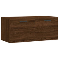 Thumbnail for Wandschrank Braun Eichen-Optik 80x36,5x35 cm Holzwerkstoff