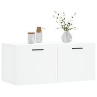 Thumbnail for Wandschrank Weiß 80x36,5x35 cm Holzwerkstoff