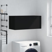 Thumbnail for Wandschrank Schwarz 80x36,5x35 cm Holzwerkstoff