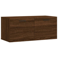 Thumbnail for Wandschrank Braun Eichen-Optik 80x36,5x35 cm Holzwerkstoff