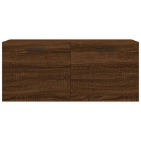 Thumbnail for Wandschrank Braun Eichen-Optik 80x36,5x35 cm Holzwerkstoff