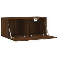 Thumbnail for Wandschrank Braun Eichen-Optik 80x36,5x35 cm Holzwerkstoff