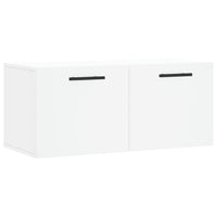 Thumbnail for Wandschrank Weiß 80x36,5x35 cm Holzwerkstoff