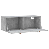 Thumbnail for Wandschrank Betongrau 100x36,5x35 cm Holzwerkstoff