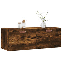 Thumbnail for Wandschrank Räuchereiche 100x36,5x35 cm Holzwerkstoff