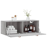 Thumbnail for Wandschrank Grau Sonoma 100x36,5x35 cm Holzwerkstoff