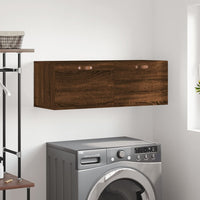 Thumbnail for Wandschrank Braun Eichen-Optik 100x36,5x35 cm Holzwerkstoff