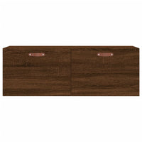 Thumbnail for Wandschrank Braun Eichen-Optik 100x36,5x35 cm Holzwerkstoff