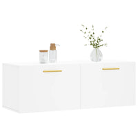 Thumbnail for Wandschrank Weiß 100x36,5x35 cm Holzwerkstoff