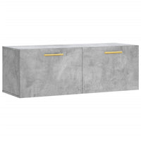 Thumbnail for Wandschrank Betongrau 100x36,5x35 cm Holzwerkstoff