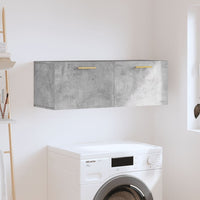 Thumbnail for Wandschrank Betongrau 100x36,5x35 cm Holzwerkstoff