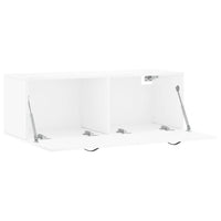 Thumbnail for Wandschrank Hochglanz-Weiß 100x36,5x35 cm Holzwerkstoff