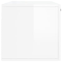 Thumbnail for Wandschrank Hochglanz-Weiß 100x36,5x35 cm Holzwerkstoff