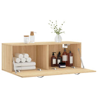 Thumbnail for Wandschrank Sonoma-Eiche 100x36,5x35 cm Holzwerkstoff