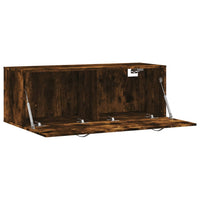 Thumbnail for Wandschrank Räuchereiche 100x36,5x35 cm Holzwerkstoff