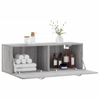 Thumbnail for Wandschrank Grau Sonoma 100x36,5x35 cm Holzwerkstoff