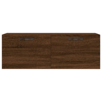 Thumbnail for Wandschrank Braun Eichen-Optik 100x36,5x35 cm Holzwerkstoff