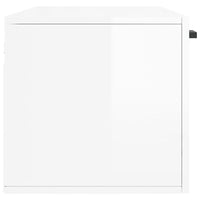 Thumbnail for Wandschrank Hochglanz-Weiß 100x36,5x35 cm Holzwerkstoff