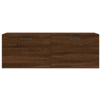 Thumbnail for Wandschrank Braun Eichen-Optik 100x36,5x35 cm Holzwerkstoff