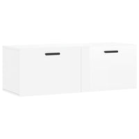 Thumbnail for Wandschrank Hochglanz-Weiß 100x36,5x35 cm Holzwerkstoff
