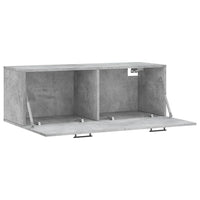 Thumbnail for Wandschrank Betongrau 100x36,5x35 cm Holzwerkstoff