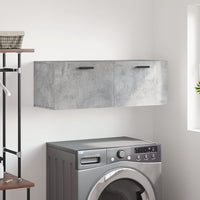 Thumbnail for Wandschrank Betongrau 100x36,5x35 cm Holzwerkstoff