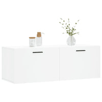Thumbnail for Wandschrank Weiß 100x36,5x35 cm Holzwerkstoff