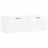 Thumbnail for Wandschrank Hochglanz-Weiß 100x36,5x35 cm Holzwerkstoff