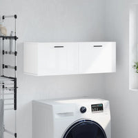 Thumbnail for Wandschrank Hochglanz-Weiß 100x36,5x35 cm Holzwerkstoff