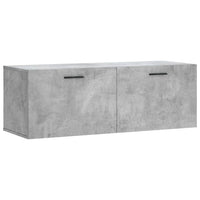 Thumbnail for Wandschrank Betongrau 100x36,5x35 cm Holzwerkstoff