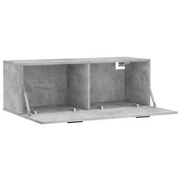 Thumbnail for Wandschrank Betongrau 100x36,5x35 cm Holzwerkstoff