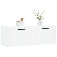 Thumbnail for Wandschrank Weiß 100x36,5x35 cm Holzwerkstoff