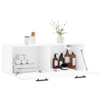 Thumbnail for Wandschrank Weiß 100x36,5x35 cm Holzwerkstoff