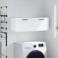 Thumbnail for Wandschrank Weiß 100x36,5x35 cm Holzwerkstoff