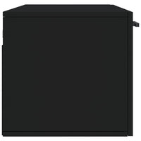 Thumbnail for Wandschrank Schwarz 100x36,5x35 cm Holzwerkstoff