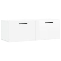 Thumbnail for Wandschrank Hochglanz-Weiß 100x36,5x35 cm Holzwerkstoff