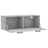 Thumbnail for Wandschrank Betongrau 100x36,5x35 cm Holzwerkstoff