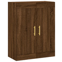 Thumbnail for Wandschrank Braun Eichen-Optik 69,5x34x90 cm Holzwerkstoff