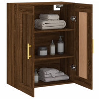 Thumbnail for Wandschrank Braun Eichen-Optik 69,5x34x90 cm Holzwerkstoff