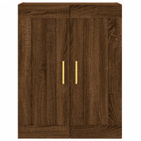 Thumbnail for Wandschrank Braun Eichen-Optik 69,5x34x90 cm Holzwerkstoff