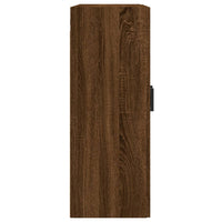 Thumbnail for Wandschrank Braun Eichen-Optik 69,5x34x90 cm Holzwerkstoff