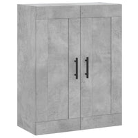 Thumbnail for Wandschrank Betongrau 69,5x34x90 cm Holzwerkstoff