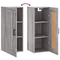 Thumbnail for Wandschrank Grau Sonoma 34,5x34x90 cm Holzwerkstoff