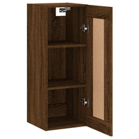 Thumbnail for Wandschrank Braun Eichen-Optik 34,5x34x90 cm Holzwerkstoff