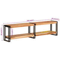 Thumbnail for TV-Schrank 160x30x40 cm Massivholz Akazie