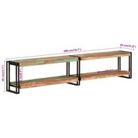 Thumbnail for TV-Schrank 200x30x40 cm Massives Altholz