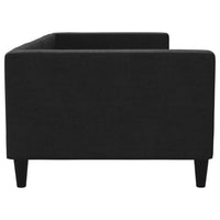 Thumbnail for Tagesbett Schwarz 90x200 cm Stoff