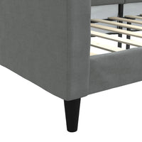 Thumbnail for Tagesbett Dunkelgrau 90x200 cm Stoff