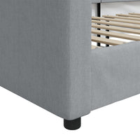 Thumbnail for Tagesbett Hellgrau 100x200 cm Stoff
