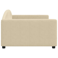 Thumbnail for Tagesbett Creme 100x200 cm Stoff